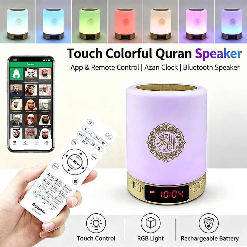 Home Cinema Mini - Luminária Noturna Islâmica Árabe com Relógio