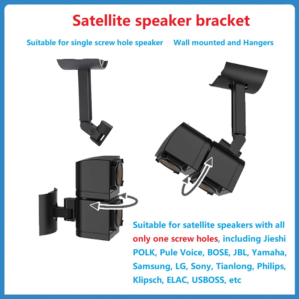 Home Cinema Logitech Z906 - Suporte de alto-falante satélite, 2 peças,