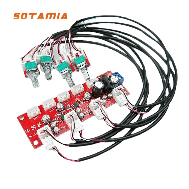 Home Cinema Sound System - SOTAMIA-NE5532 Input Mixer, 4 Way HiFi