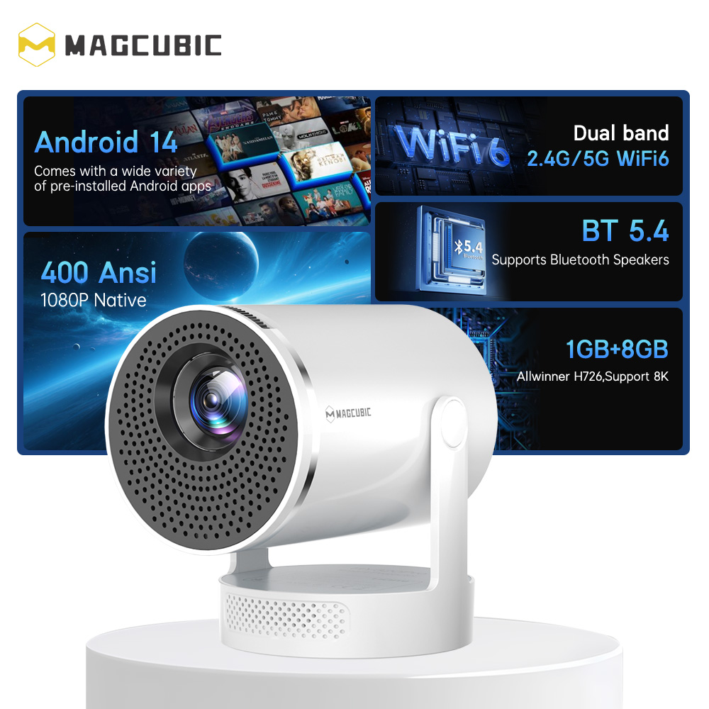 Projetor Magcubic Android 14 N - Home Cinema Pc avaliação e preço