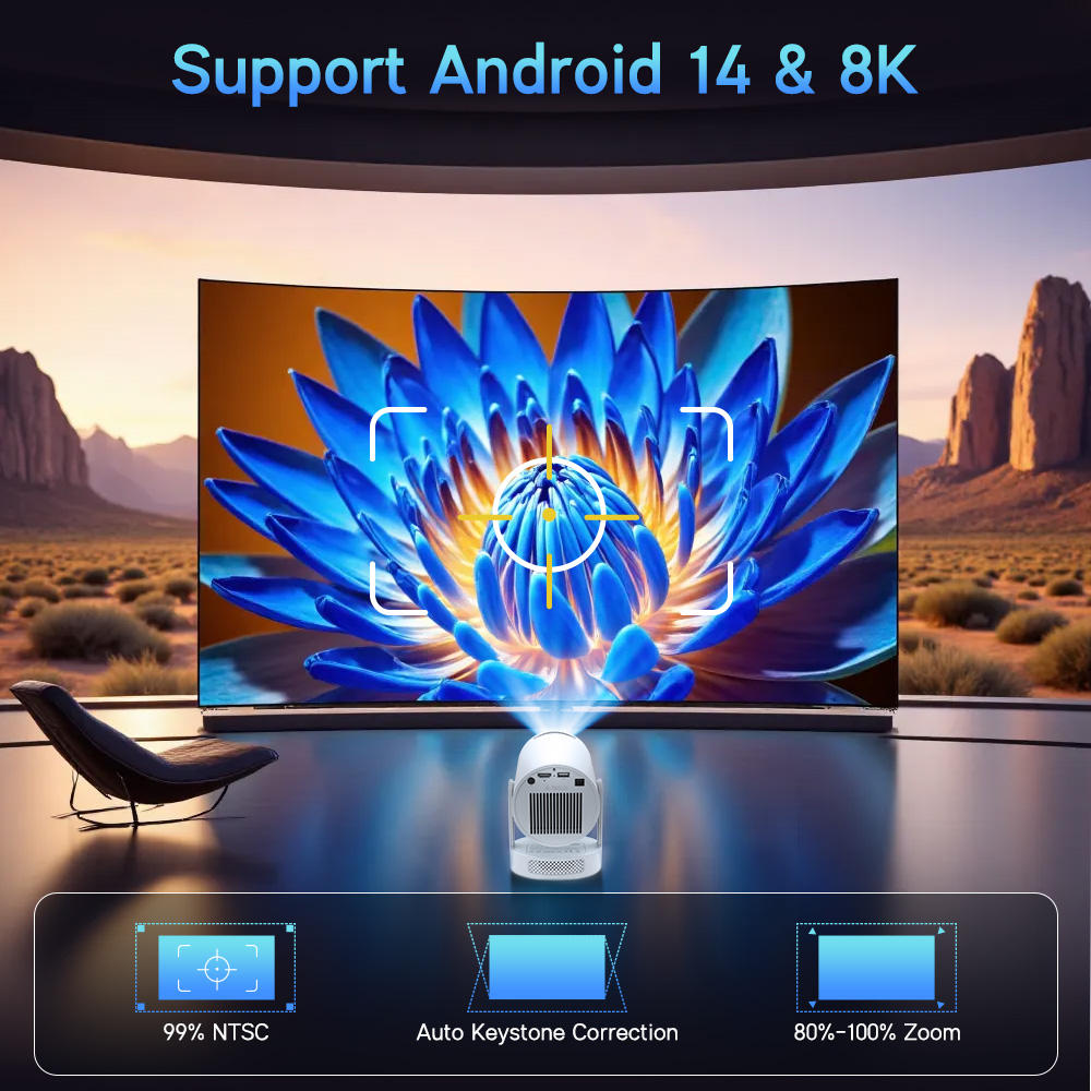 Projetor Magcubic Android 14 N - Home Cinema Pc avaliação e preço