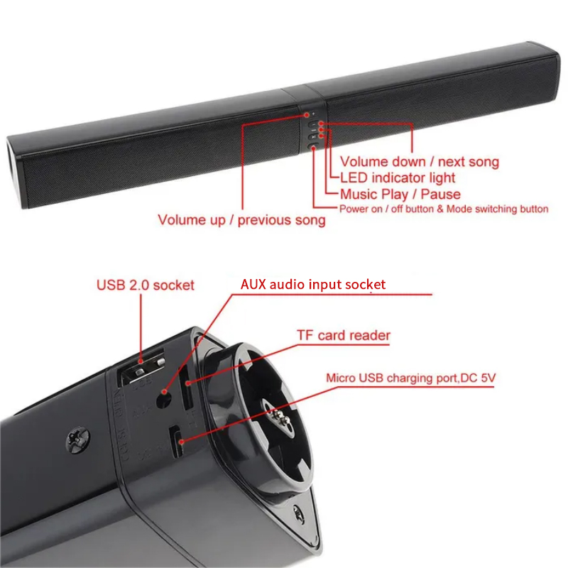 Poderoso soundbar som rádio bl - Home Cinema Pc avaliação e preço