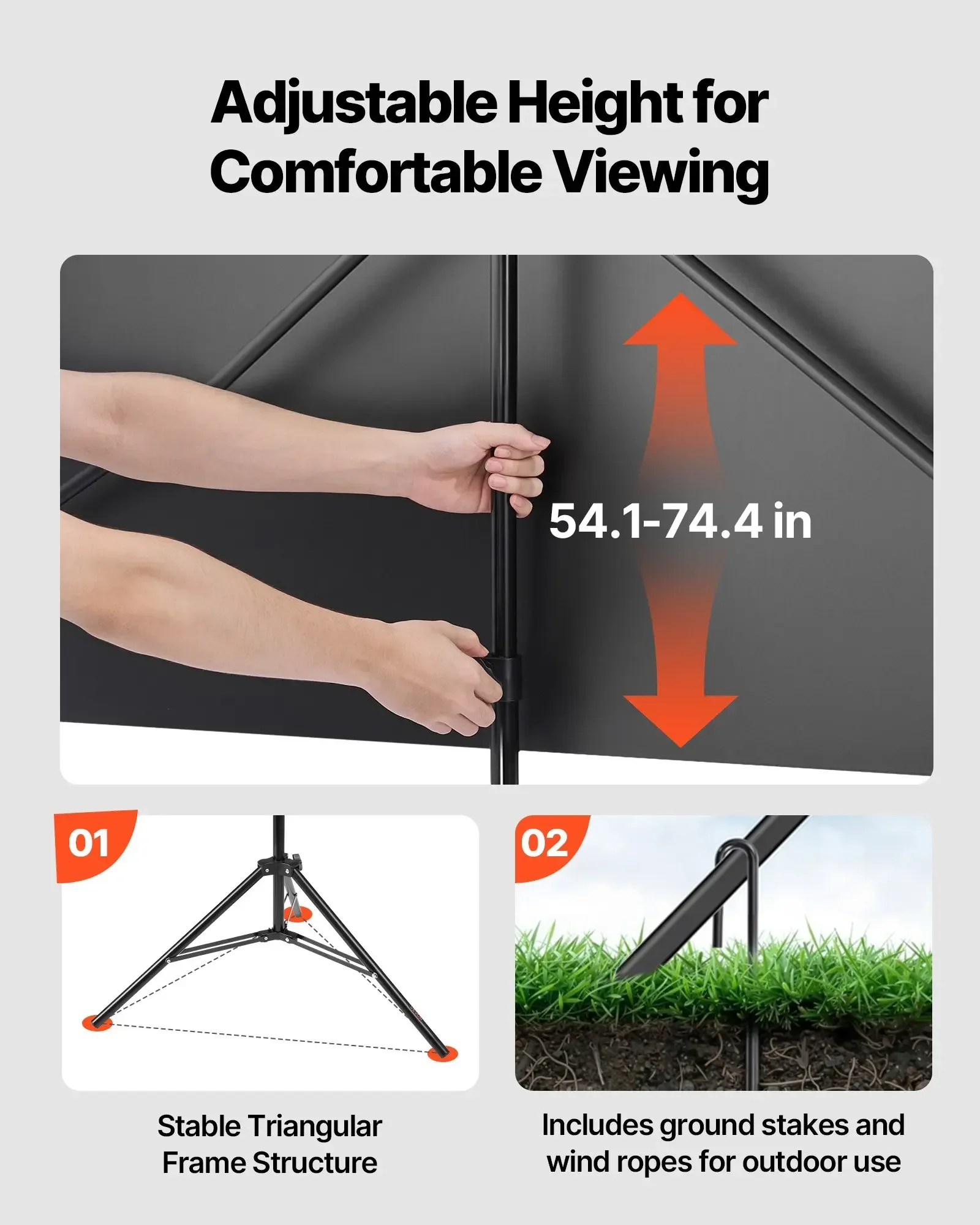 Tela de Projetor com Tripé de  - Projector Tripod Stand avaliação e preço