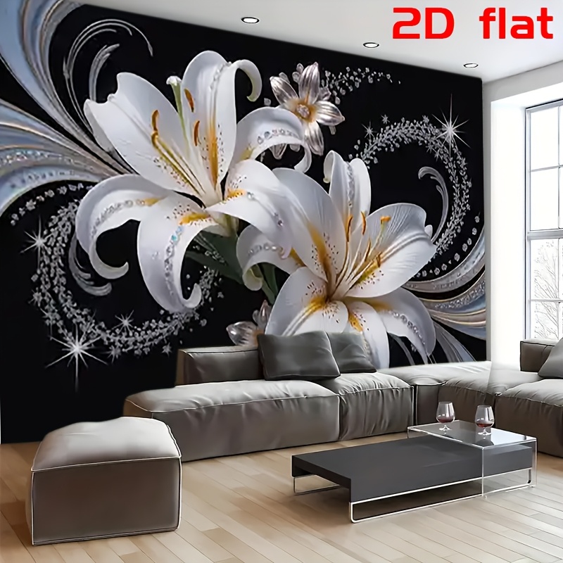 Tapeçaria floral luxuosa de lí - Home Cinema Wall avaliação e preço