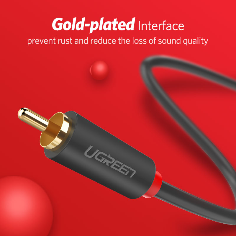 2RCA para 2 UGREEN RCA Macho p - Home Cinema Sound System avaliação e preço
