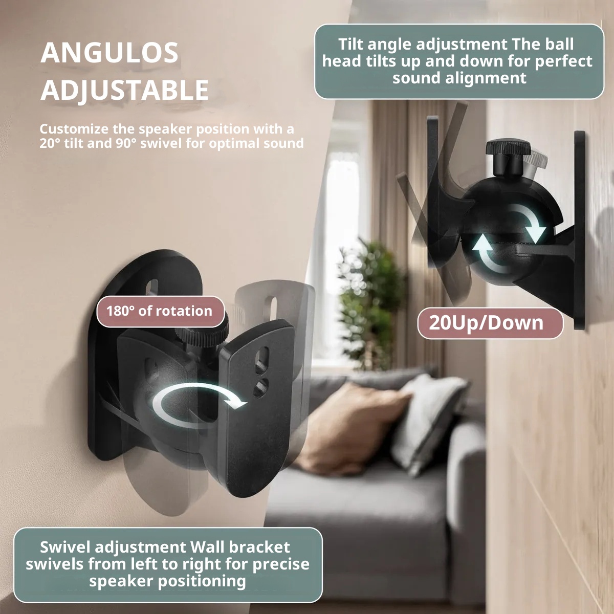 Suportes de alto-falante de mo - Home Cinema Logitech Z906 avaliação e preço