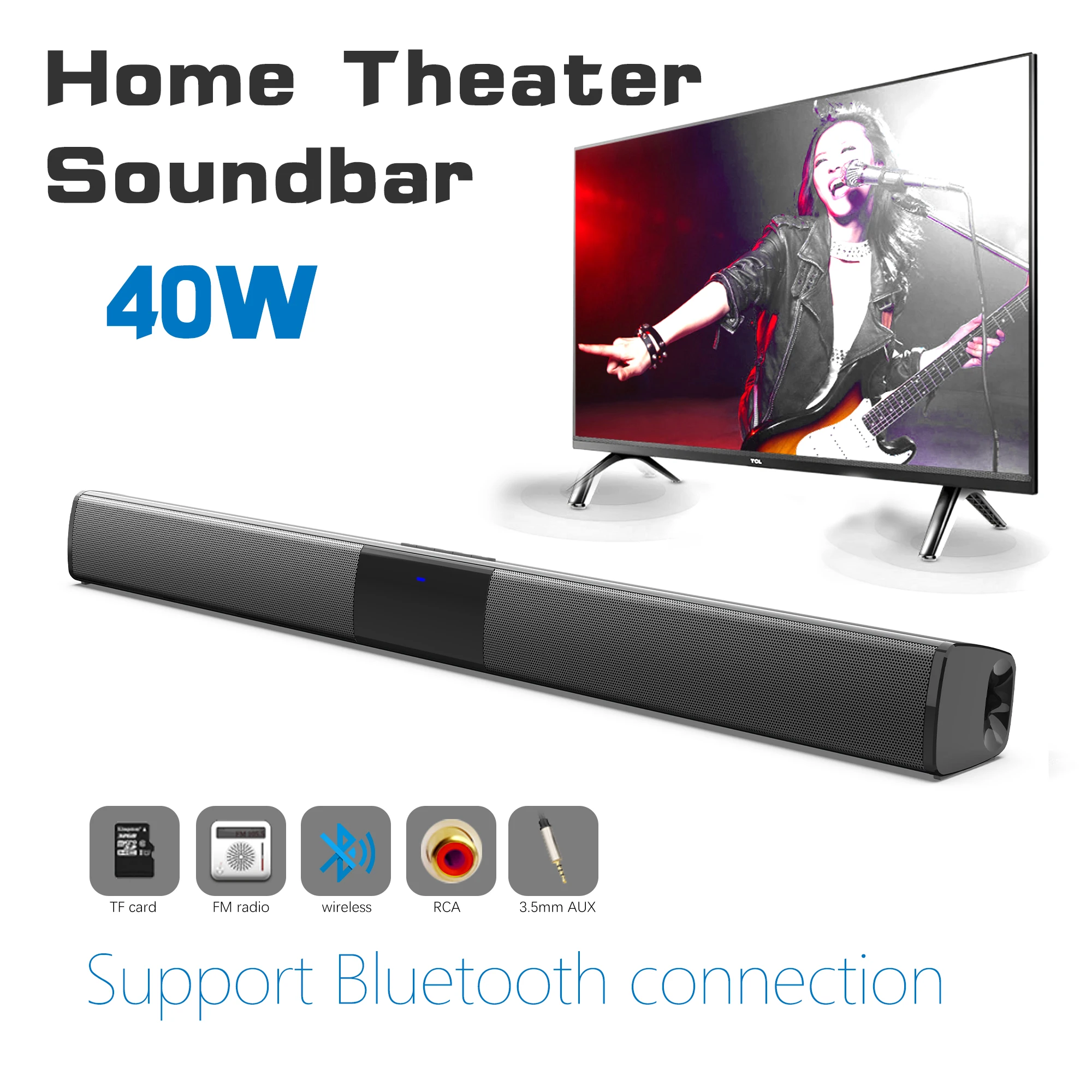 Barra de som de alta potência  - Home Cinema Pc avaliação e preço