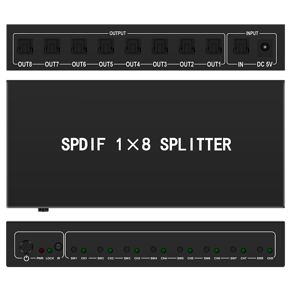 Divisor de áudio óptico, 1 em  - Home Cinema Sound System avaliação e preço