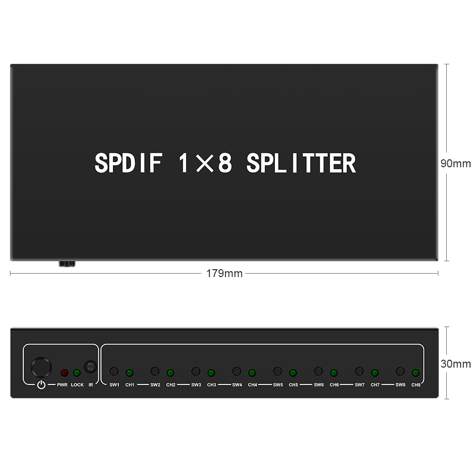 Divisor de áudio óptico, 1 em  - Home Cinema Sound System avaliação e preço