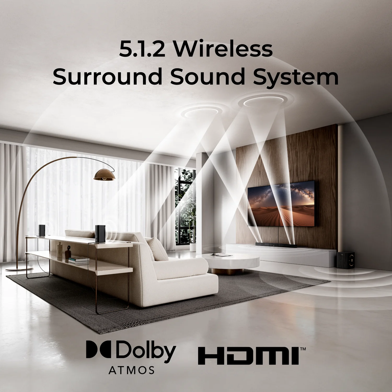 Sistema de som surround sem fi - Home Cinema Sound System avaliação e preço